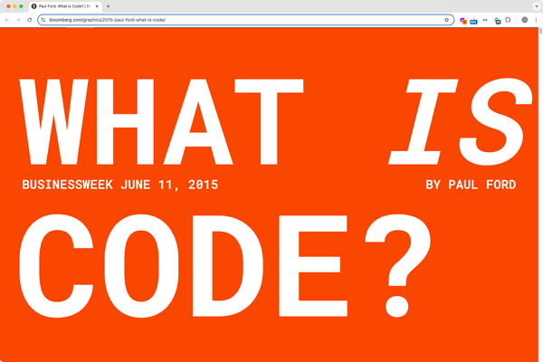 What Is Code? media