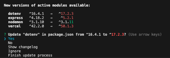 npm-upgrade